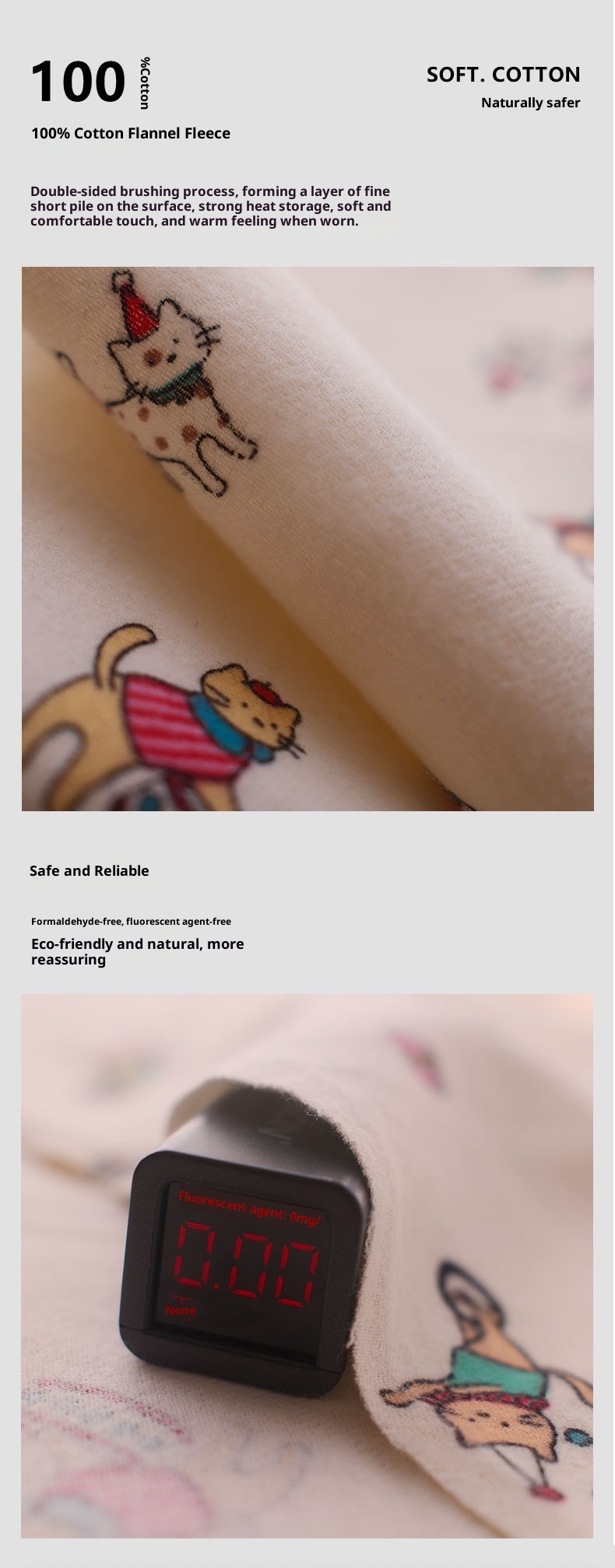 ChicShe Circus 69 – Japanischer Pyjama für Damen, Frühlings- und Winter-Homewear-Set aus gebürsteter Baumwolle mit Cartoon-Motiven_voghion.com