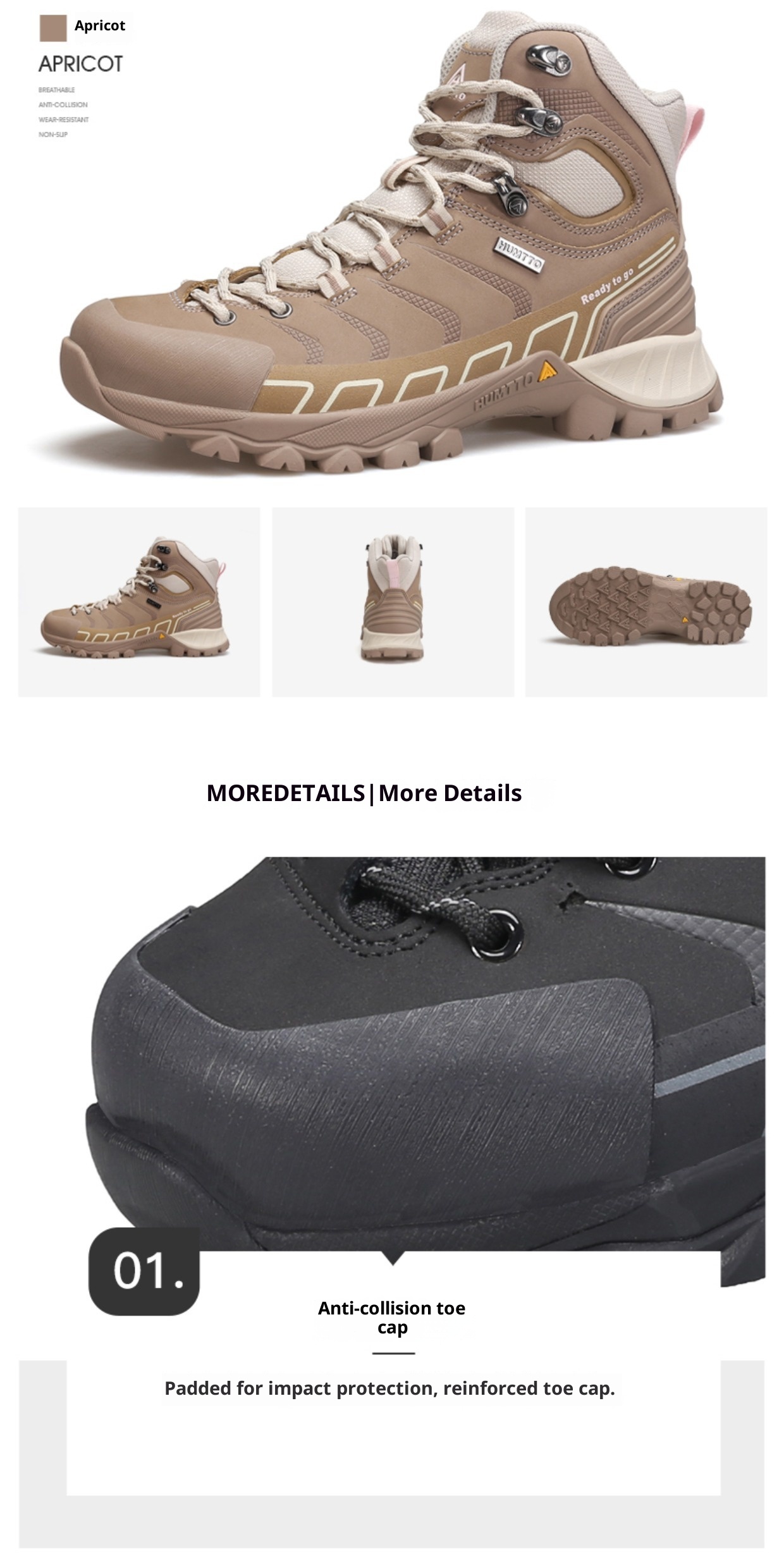 Stivali ShoeGlobe Hantu da uomo, scarpe impermeabili da esterno per autunno e inverno, in vera pelle, resistenti all'usura._voghion.com