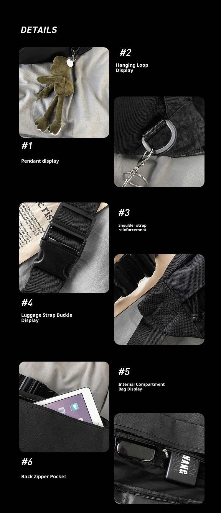 001 Kore Açık Hava Basit Çapraz Askılı Göğüs Büyük Kapasiteli Bel Seyahat Koşu Tek Omuz Çantası Unisex Çift Stili_voghion.com