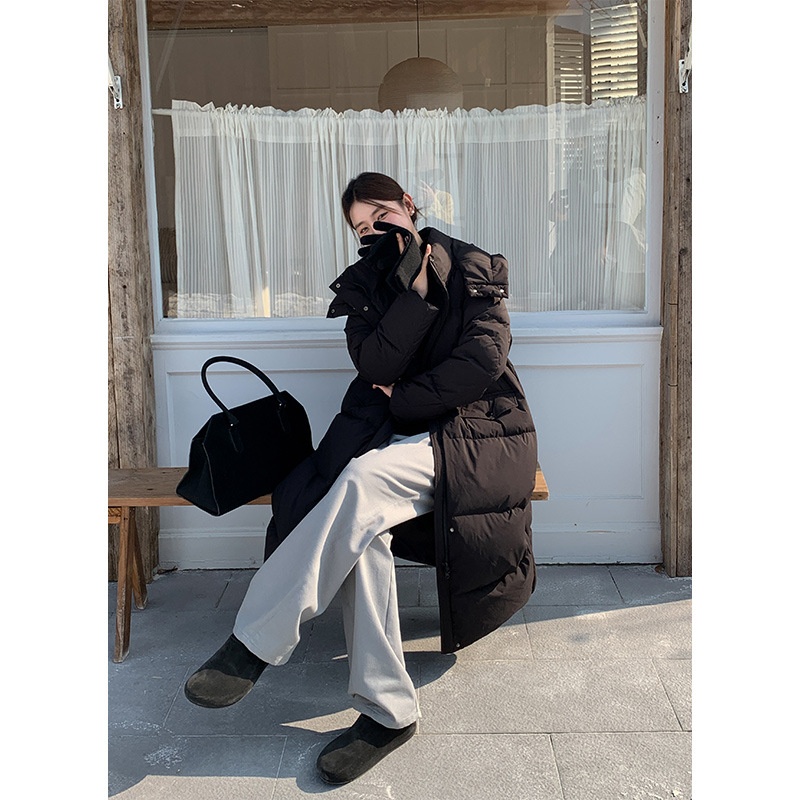 ChicShe Mulan Long Hooded Jacket For Women 2025 Thirteen Lines Winter New Warm White Duck Down Coat 52924Y_voghion.com