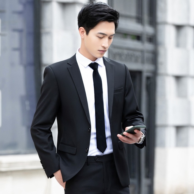 Ensemble garçon d'honneur, costume complet, infroissable, coupe ajustée, costume de mariage neuf pour marié, costume professionnel décontracté et formel pour petite taille._voghion.com
