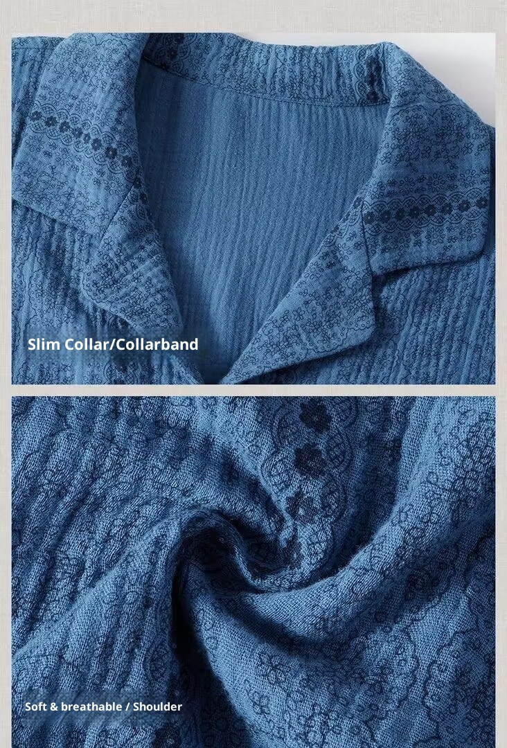 ChicShe Women's Pajamas Spring And Autumn Long Sleeve High-end Gauze Old Money Style With Chest Pads Wearable Fashion Homewear_voghion.com