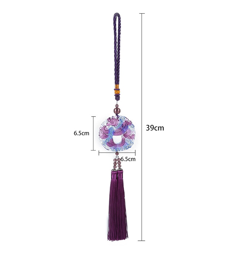 Ciondolo in vetro per interni Specchietto retrovisore personalizzato Accessori per auto Regalo creativo all'ingrosso_voghion.com