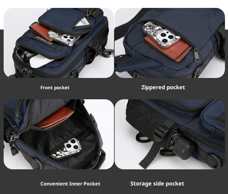 001 Borsa a tracolla multifunzionale alla moda da uomo, con tracolla grande, capacità di petto grande, per lavoro e spostamenti_voghion.com