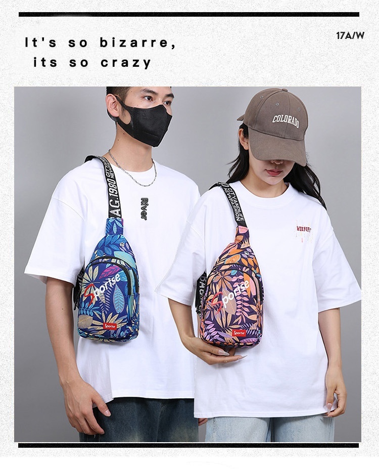 001 Cross-Border Source Unisex Chest Single Shoulder Crossbody 2024 New Style Personality Trendy Cycling Casual Small Bag_voghion.com