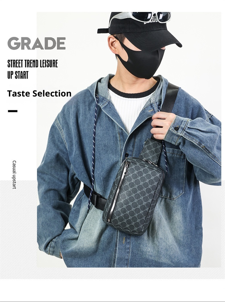 Mochila bandolera pequeña para hombre, estilo deportivo, ideal para ocasiones informales. También disponible en versión para mujer._voghion.com