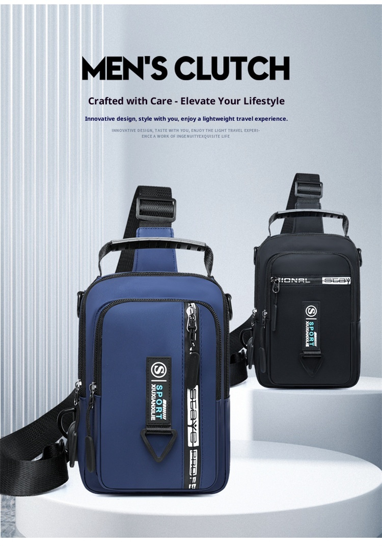 001 2025 Nuovo zaino da viaggio casual da uomo, con tracolla singola, multifunzionale e impermeabile_voghion.com