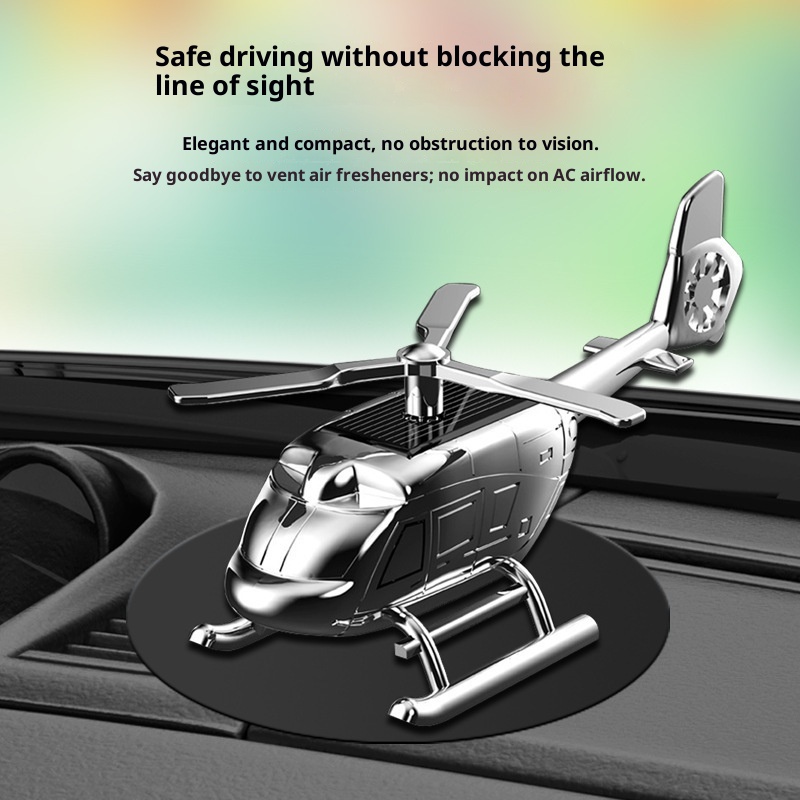 Kreativer, drehbarer Hubschrauber-Lufterfrischer aus Aluminiumlegierung für das Armaturenbrett – ein echter Hingucker für den Autoinnenraum._voghion.com