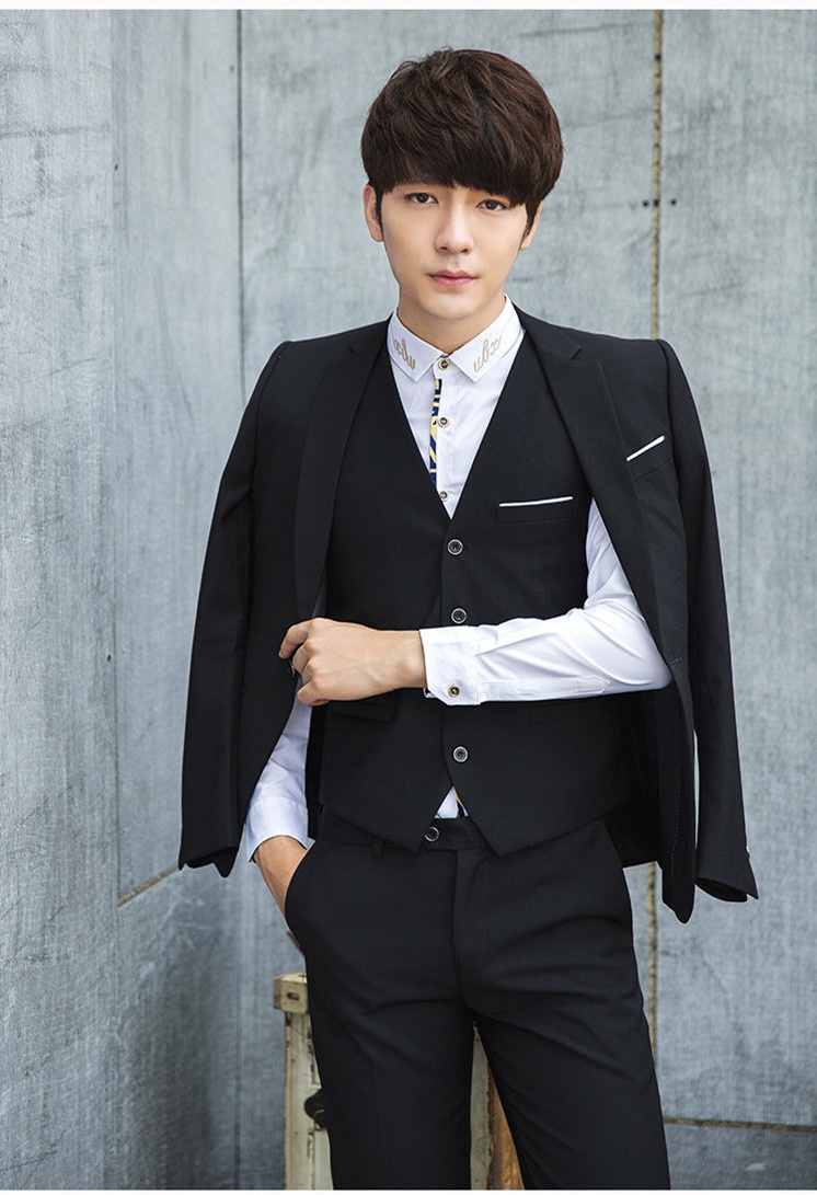 Completo da uomo casual da lavoro slim fit per ragazzi, per riprese in studio e per abiti da sposo 19_voghion.com