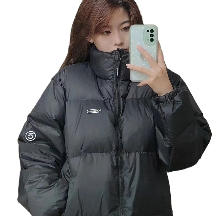 ChicShe 2025 New Down Jacket For Women, Short Stand Collar, White Duck Down, Thickened, Unisex Couple Puffer Jacket, Winter Coat_voghion.com