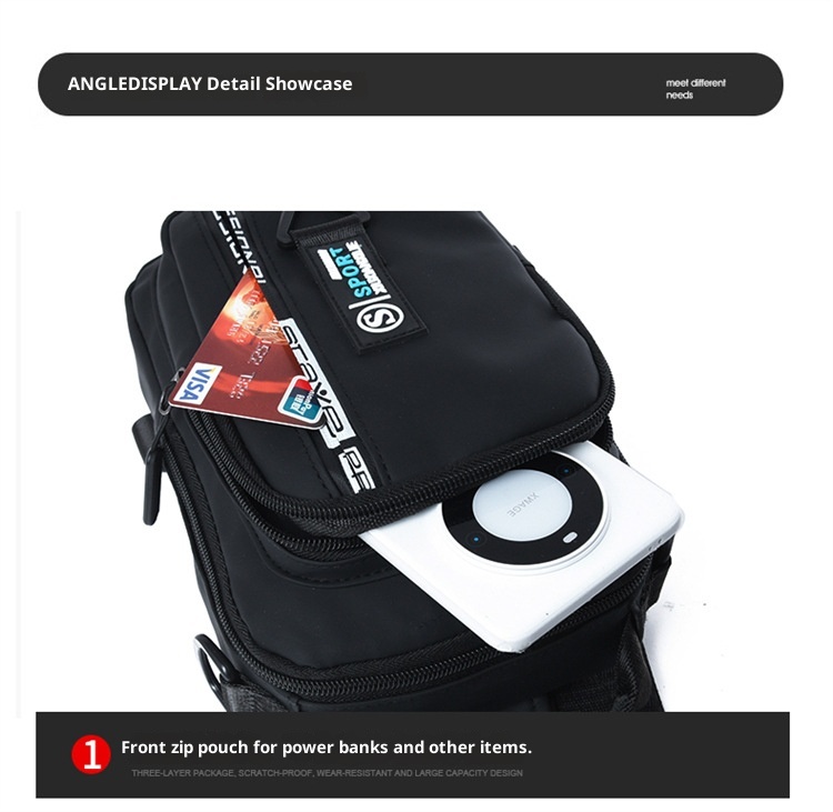 001 2025 Nuovo zaino da viaggio casual da uomo, con tracolla singola, multifunzionale e impermeabile_voghion.com