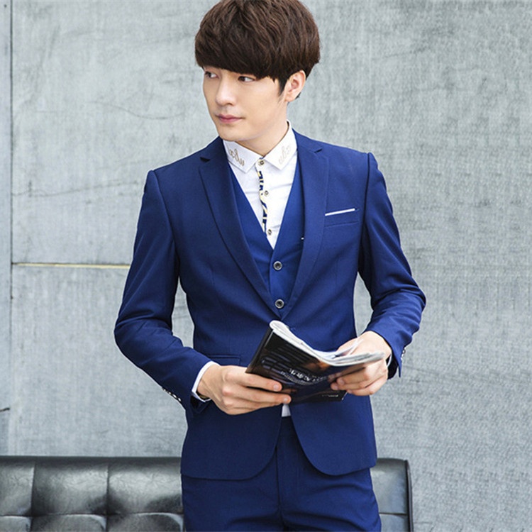 Completo da uomo casual da lavoro slim fit per ragazzi, per riprese in studio e per abiti da sposo 19_voghion.com