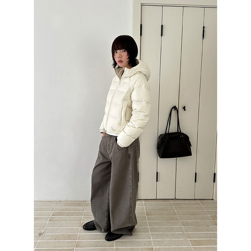 ChicShe Mulan Windproof Warm For Women 2025 Thirteen Lines Winter New 90 White Duck Hooded Down Jacket 55987_voghion.com