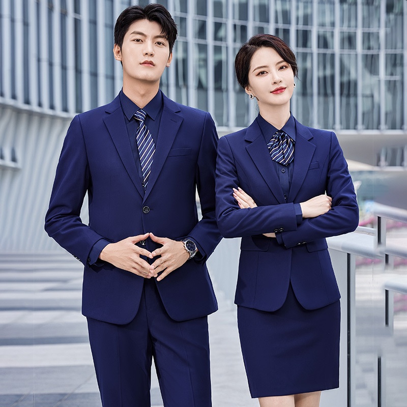 Completo da uomo unisex professionale per affari, vendite immobiliari, banche, lavoro, colloqui formali, set da tre pezzi_voghion.com