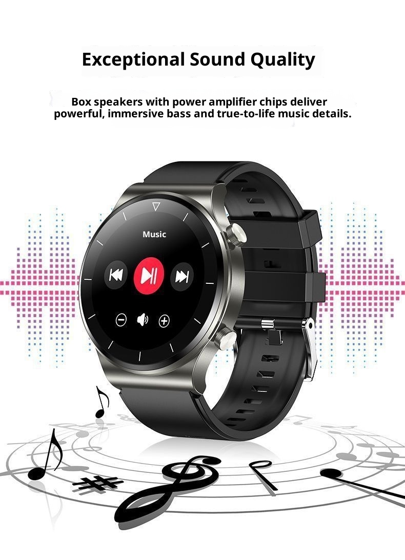 2024 Huaqiangbei Neue Smartwatch für Herren mit 4 Sportarmbändern, Blutdruck- und Herzfrequenzmessung, wasserdicht und Bluetooth_voghion.com