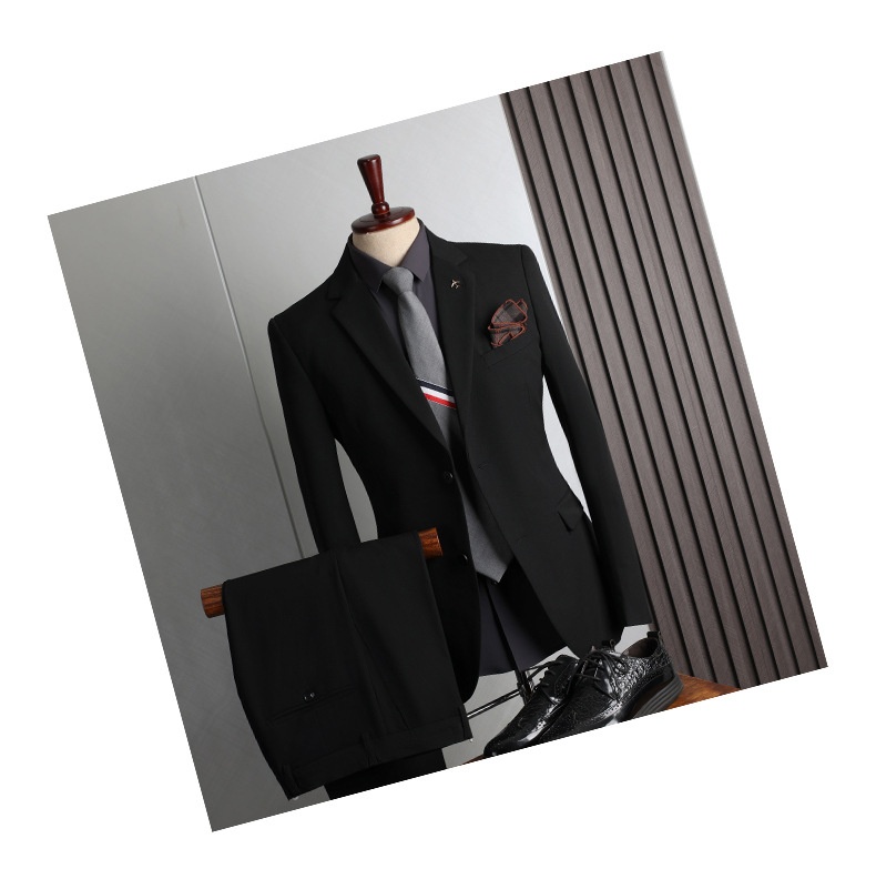 1 Completo taglie forti quattro stagioni casual business formale moda slim fit abito da sposo matrimonio abbigliamento uomo_voghion.com