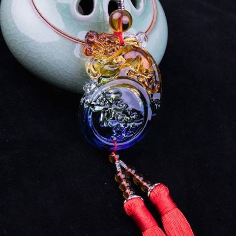 Un pezzo Dropshipping smaltato Pixiu Money-Biting Pendant Accessories Car Interior Hanging Decoration Wholesale_voghion.com