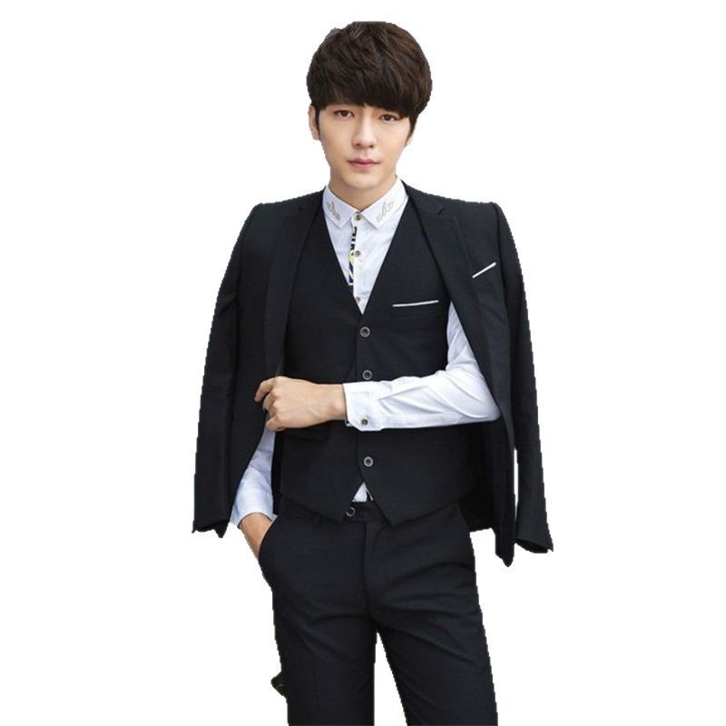 Completo da uomo casual da lavoro slim fit per ragazzi, per riprese in studio e per abiti da sposo 19_voghion.com