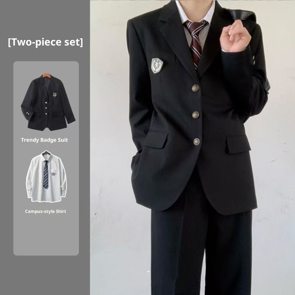 Completo da ragazzo in stile college giapponese DK, giacca casual versatile, uniforme da studente JK, primavera e autunno, fresco_voghion.com