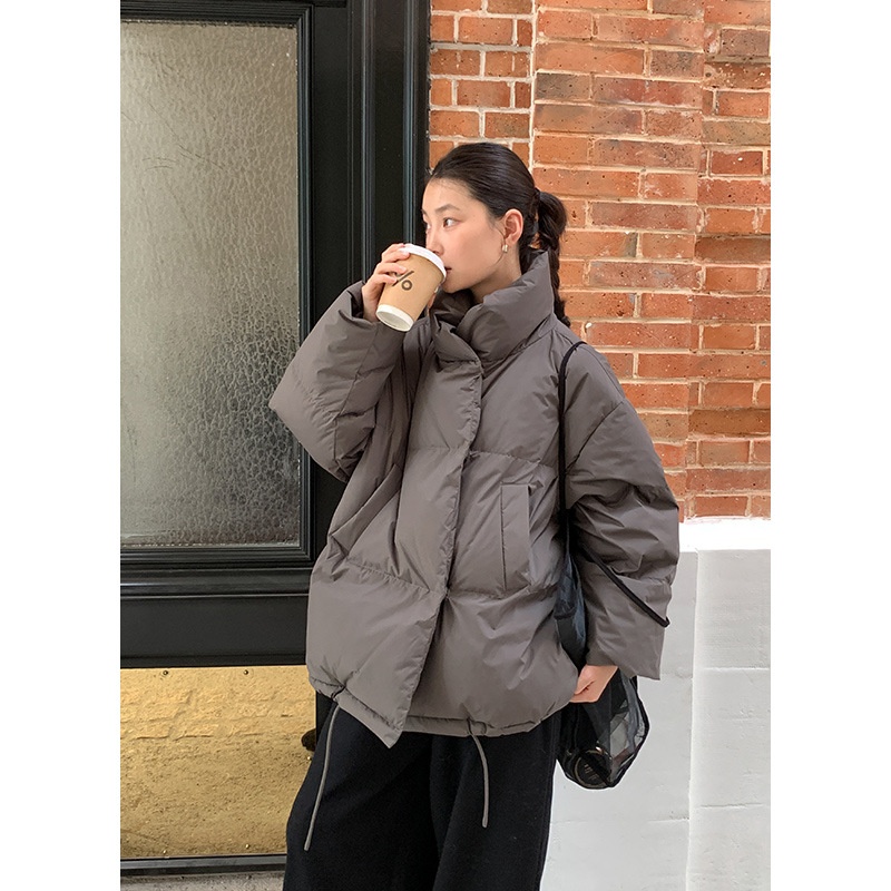 ChicShe Mulan Drawstring Hem Loose Jacket 2025 Thirteen Lines Winter New Warm White Duck Down Coat 51373_voghion.com