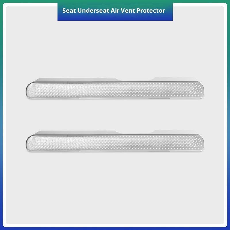 Copertura protettiva per bocchetta di ventilazione sotto il sedile anteriore Xinlantu Dreamer in acciaio inossidabile, antipolvere, modifica interna dell'auto_voghion.com