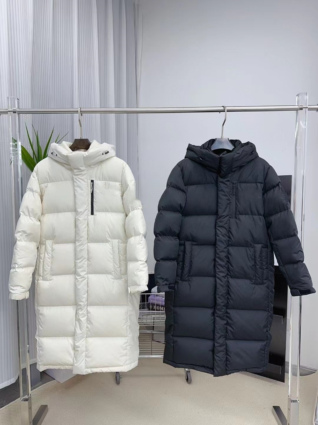 Doudoune ChicShe Putian High Version Beijia Face Extra Long Down Shin Min Ah Same Winter Unisex Couple Style_voghion.com