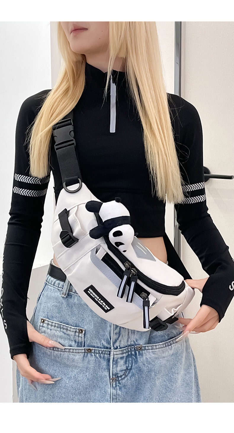 001 Ins Brand Hong Kong Chest Men's Workwear Trendy Street Casual Crossbody Japanese Style Cycling Sports Waist Bag Women_voghion.com