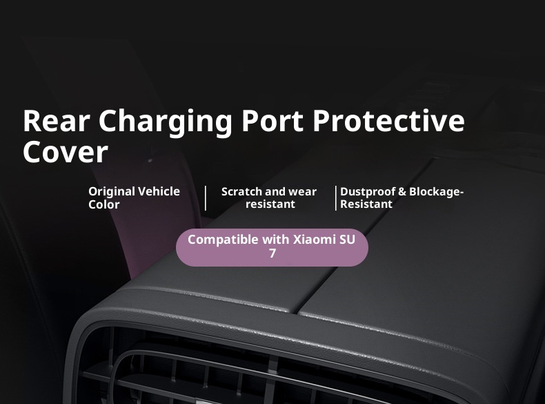 Suitable Xiaomi SU7 Rear Exhaust Vent Cover Charging Port Protective Cap Interior Modification Accessories Supplies For_voghion.com