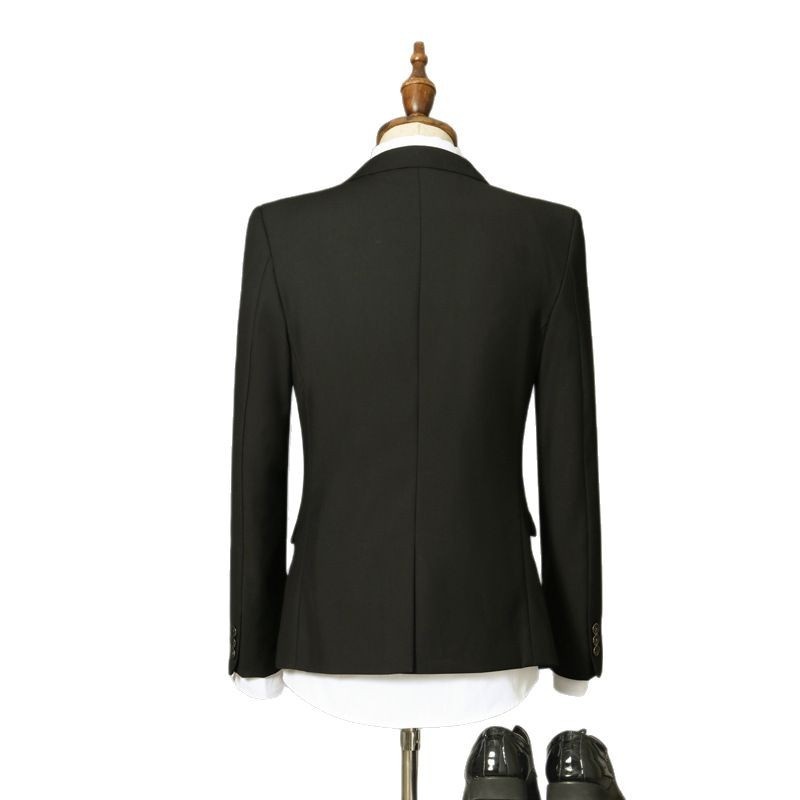 Ragazzo Primavera ed Estate Colloquio Formale Business Suit Unisex Manica Lunga Blazer Professionale Outfit Ufficio Lavoro_voghion.com