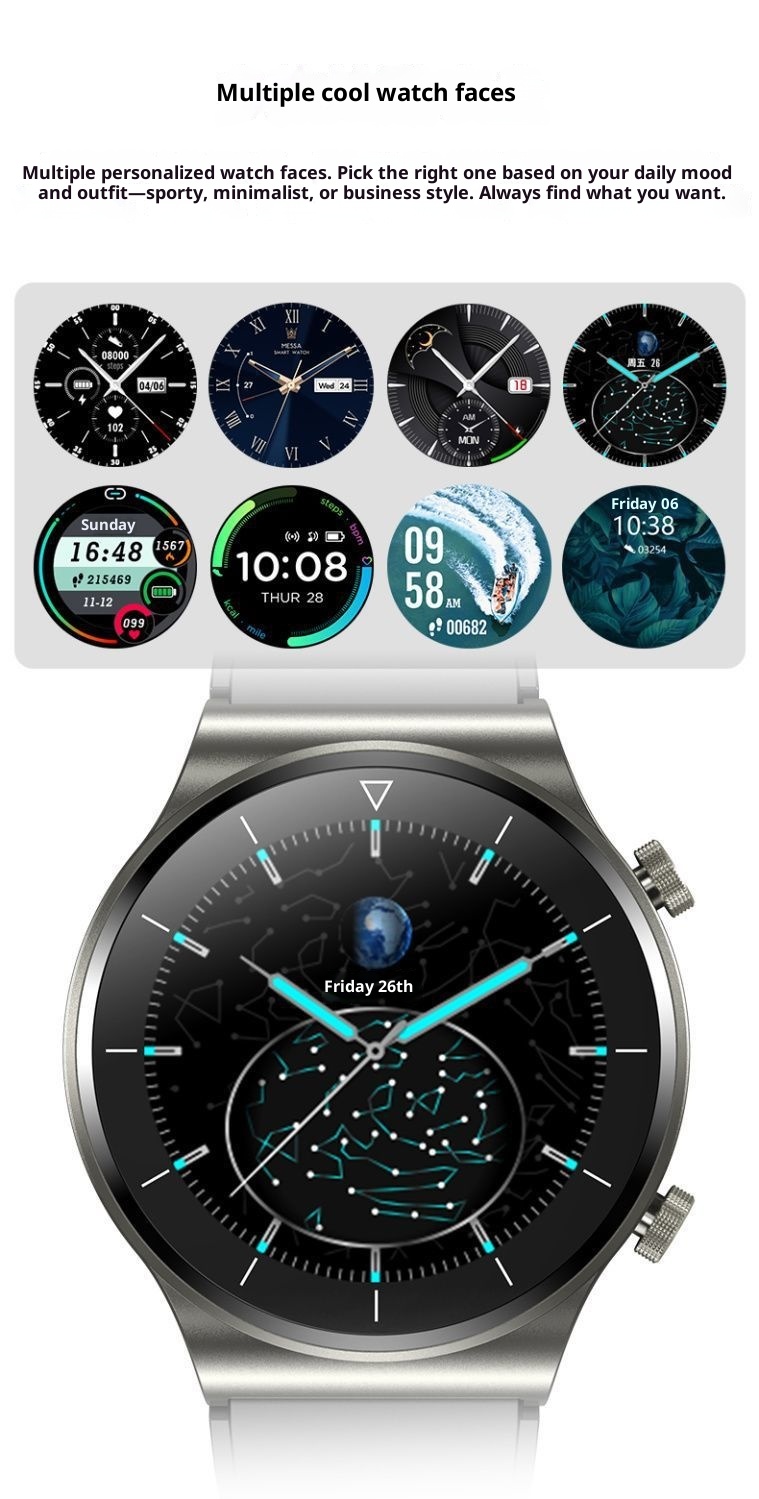 Huaqiangbei GT9 Smart Watch Multi-Function Call Answering NFC Waterproof Sports Bracelet_voghion.com