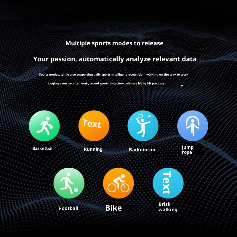 Smart Wach Uomini e donne Blueooh Chiama Tecnologia nera Trasmette Ascolta Rae Misurazione della pressione sanguigna Sport_voghion.com