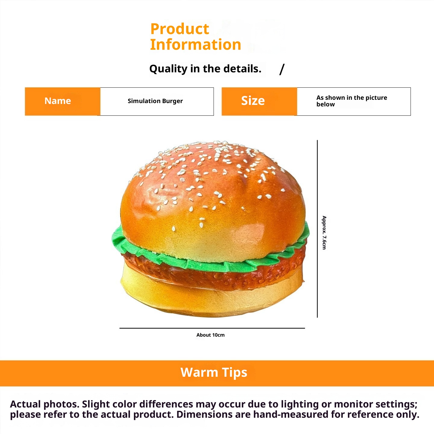 Decorazione della coda dell'auto Simulazione creativa Hamburger Moto elettrica Interno Bagagliaio Tetto Esterno Personalizzato_voghion.com