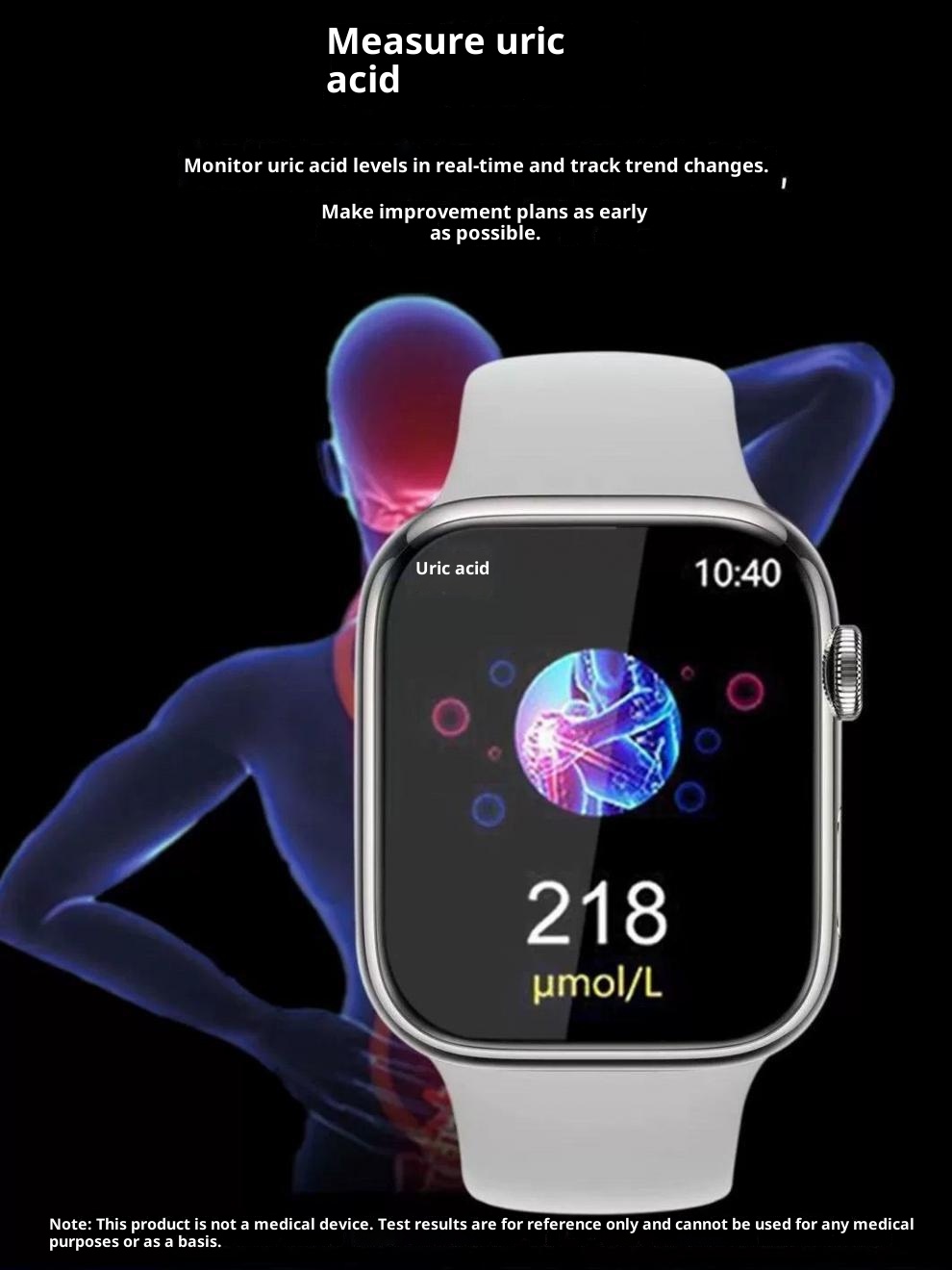 2025 New Smart Watch Accurate Sugar Lipids Blood Pressure Uric Acid Heart Rate Sleep Monitoring Suitable For Elderly_voghion.com