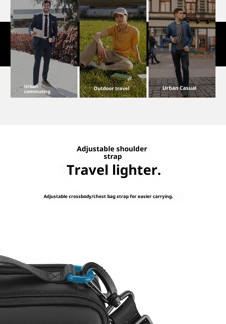 001 Nuevo bolso bandolera pequeño para hombre, elegante y moderno, ideal para viajes de negocios. Gran capacidad._voghion.com