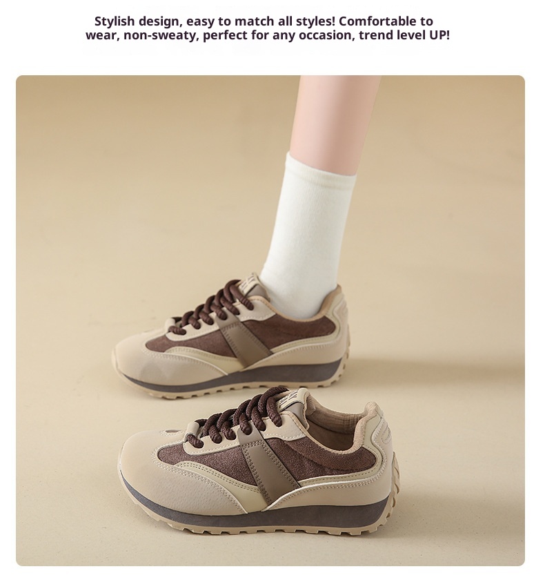 ShoeGlobe Running Retro Veelzijdige Sportschoenen voor Dames Antislip Nieuwe Fleecevoering 2024 Lichtgewicht Herfst Winter Reisschoenen Zachte Zool_voghion.com