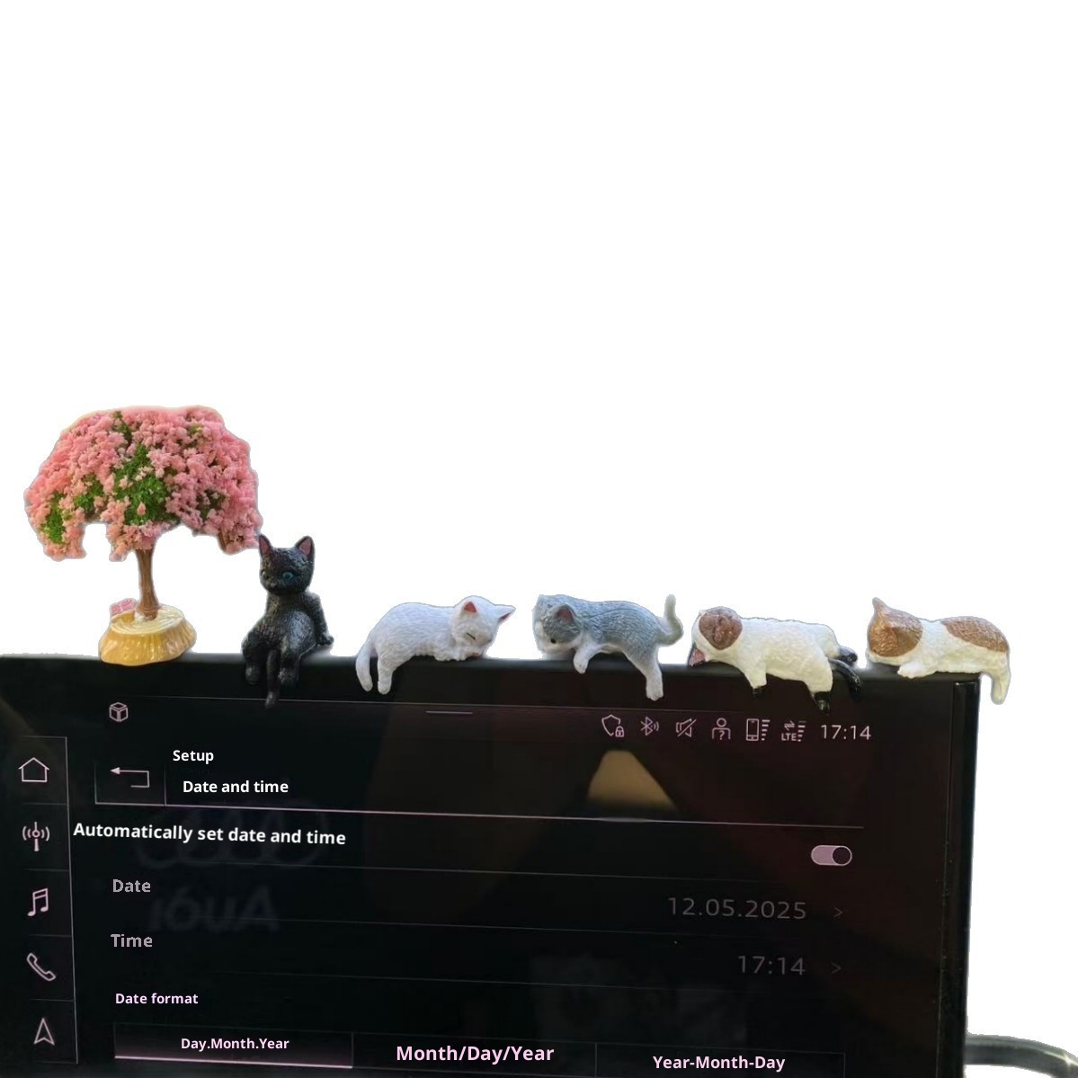 Niedliche Katzenornament-Kreation, trendige Armaturenbrettdekoration für den Autoinnenraum_voghion.com