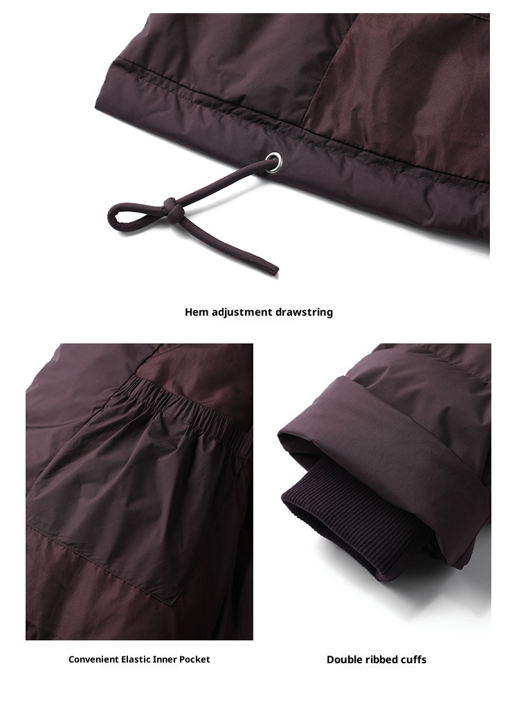 ChicShe Mulan Drawstring Hem Loose Jacket 2025 Thirteen Lines Winter New Warm White Duck Down Coat 51373_voghion.com