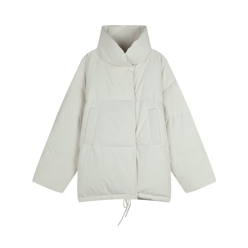 ChicShe Mulan Drawstring Hem Loose Jacket 2025 Thirteen Lines Winter New Warm White Duck Down Coat 51373_voghion.com