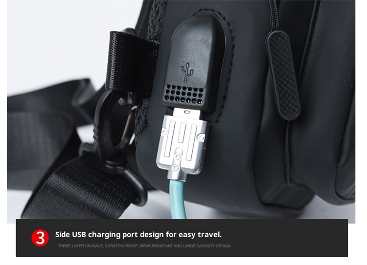 001 2025 Nuovo zaino da viaggio casual da uomo, con tracolla singola, multifunzionale e impermeabile_voghion.com