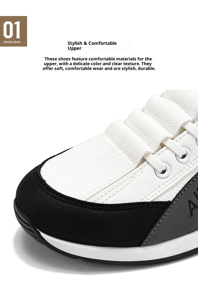 ActiveGo Cotton Autumn Winter Fleece Lined Warm Cold-Resistant Snow Boots Men's Sports Casual Thick-Soled White Trendy Shoes_voghion.com