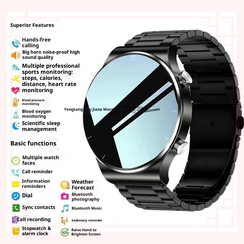 Huaqiangbei GT9 Smart Watch Multi-Function Call Answering NFC Waterproof Sports Bracelet_voghion.com