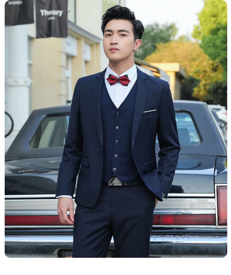 Dreiteiliges Bräutigam-Set „Qianhong“ für Jungen, bestehend aus Weste und Hose, ideal für Trauzeugen und Bräutigame, für die Hochzeit_voghion.com