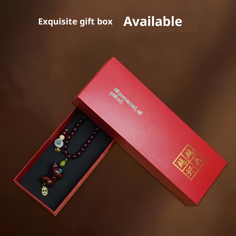 Ornamento "Buon viaggio" in legno di sandalo, cervo, specchietto retrovisore, grazioso ciondolo da appendere all'interno dell'auto, decorazione creativa_voghion.com