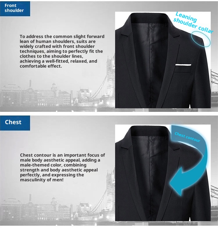 Completo da uomo casual da lavoro slim fit per ragazzi, per riprese in studio e per abiti da sposo 19_voghion.com