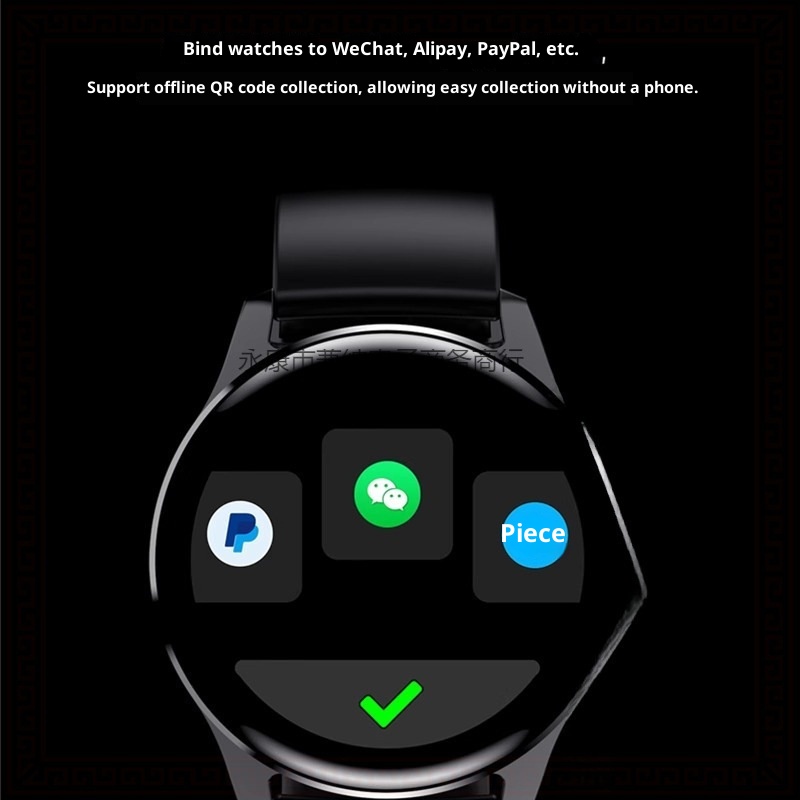 2025 New Huaqiangbei Smart Watch Black Technology Heart Rate Blood Pressure Bluetooth Call Payment Sports Waterproof_voghion.com