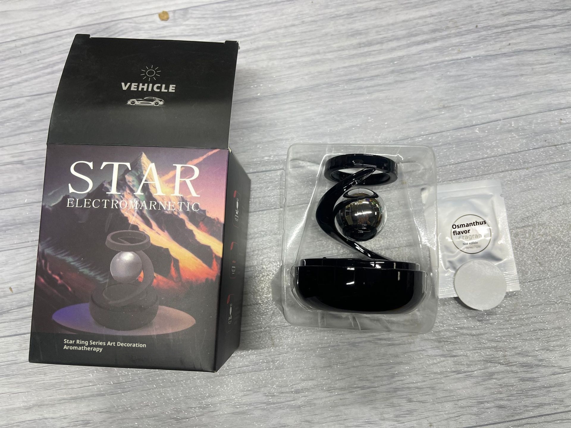 Air Freshener Hanging Aromatherapy Interior Perfume Small Car Solar Powered High-end Fragrance Ornament Simple_voghion.com