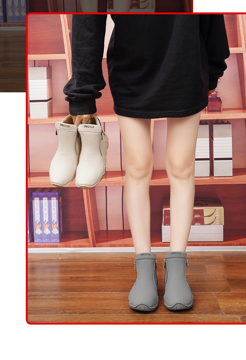 Chaussures montantes ShoeGlobe pour femmes, nouveauté hiver, confortables et élégantes, idéales pour le travail, le sport et les loisirs. Semelle souple et polyvalente._voghion.com