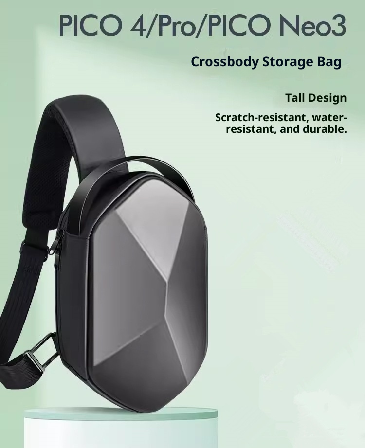 001 Nuova borsa a tracolla per ufficio e business casual da uomo, con custodia rigida in PC, per occhiali VR, grande capacità_voghion.com