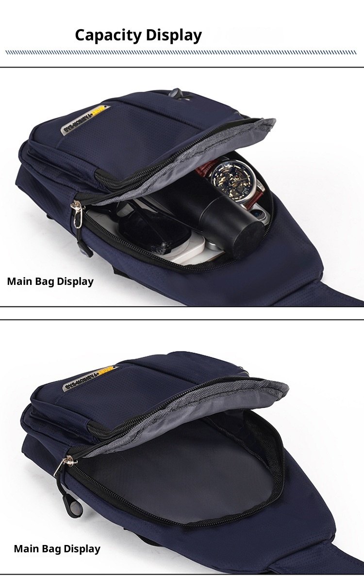 001 Cross-Border New Chest Men Business Commuting Travel Casual Backpack Women Lightweight Large Capacity Cycling Sports_voghion.com