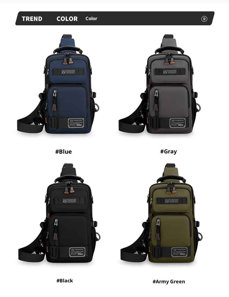 001 Borsa a tracolla multifunzionale alla moda da uomo, con tracolla grande, capacità di petto grande, per lavoro e spostamenti_voghion.com